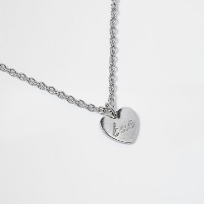 Black heart layered choker necklace set
